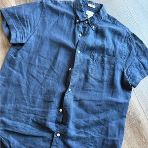 J. Crew Blue Casual Button Down Shirt
